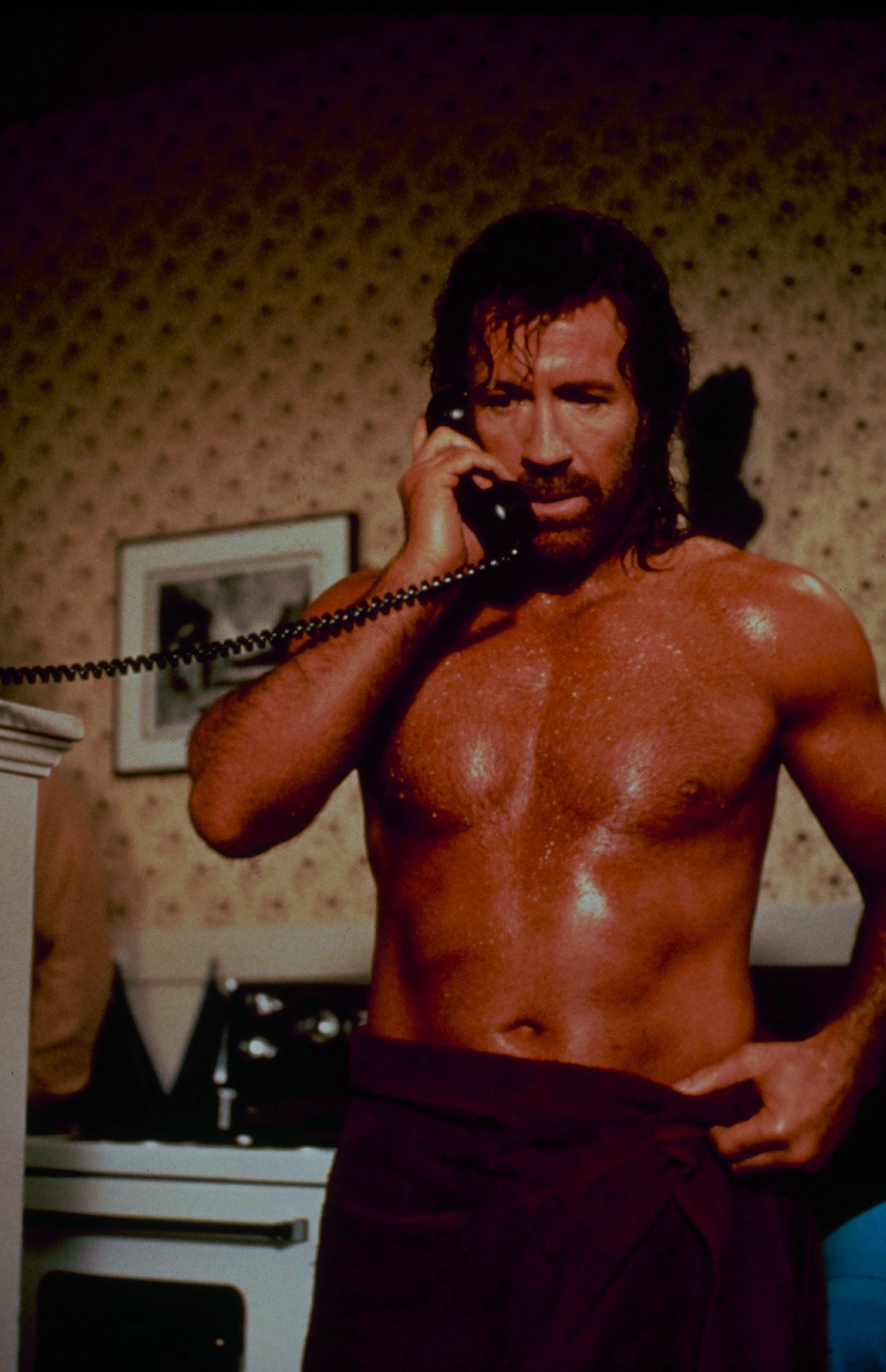 Chuck Norris nổi tiếng cùng thời với Lý Tiểu Long. Ảnh: Getty Images. Chuck Norris nổi tiếng cùng thời với Lý Tiểu Long. Ảnh: Getty Images.