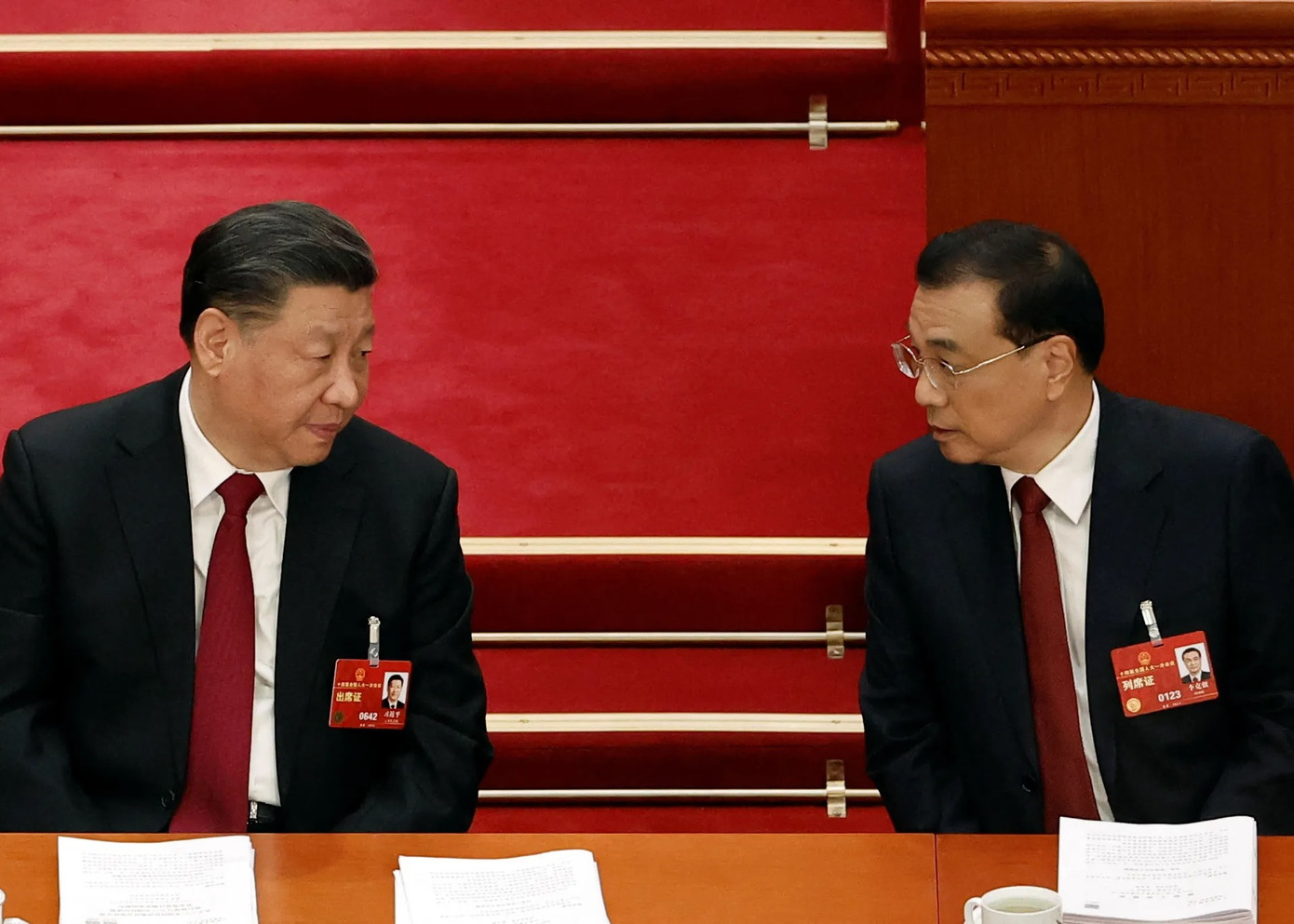 Tổng Bí thư - Chủ tịch Trung Quốc Tập Cận Bình và Thủ tướng Lý Khắc Cường. Ảnh: Reuters. Tổng Bí thư - Chủ tịch Trung Quốc Tập Cận Bình và Thủ tướng Lý Khắc Cường. Ảnh: Reuters.