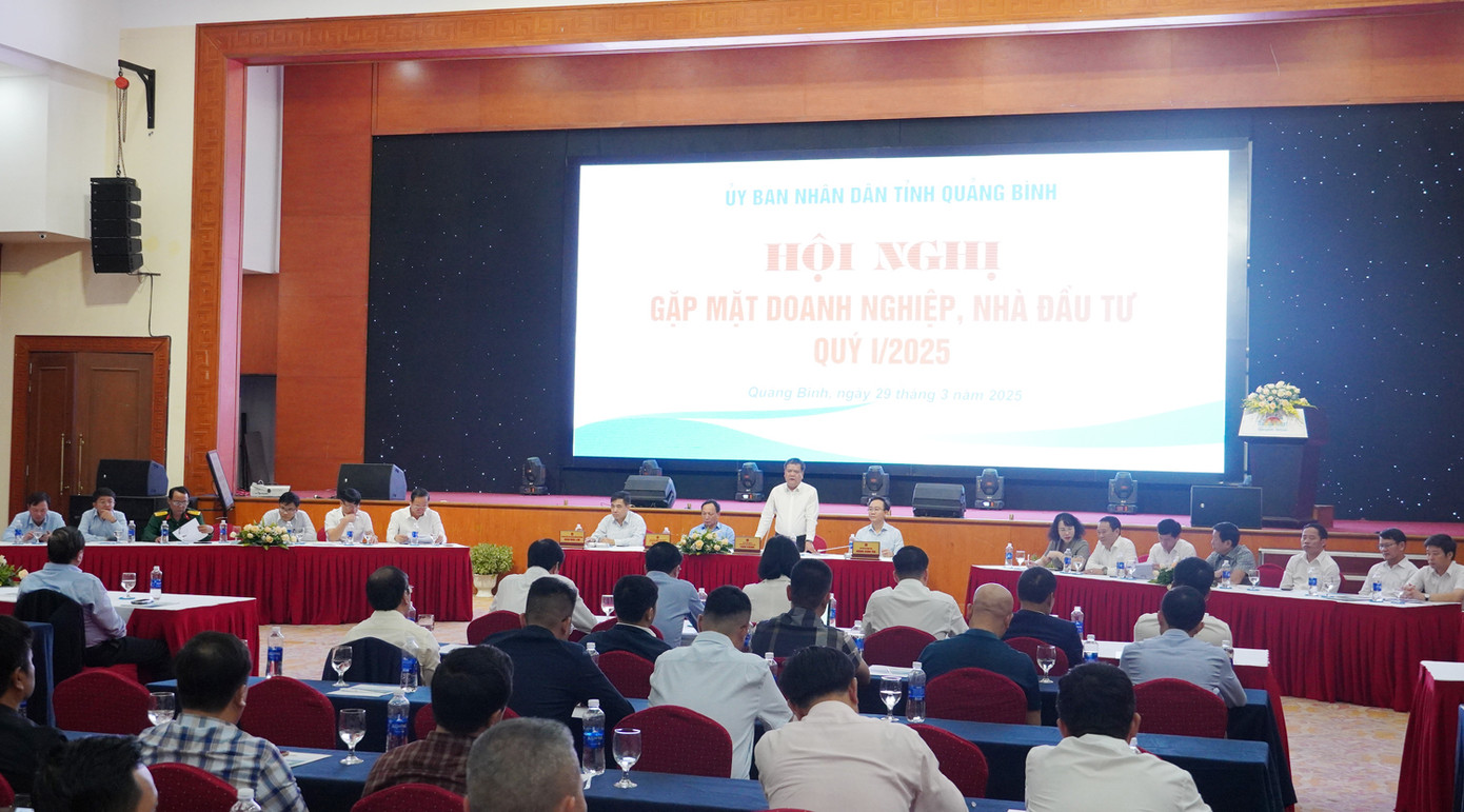 Lãnh đạo tỉnh Quảng Bình gặp mặt nhà đầu tư, doanh nghiệp để nghe tâm tư nguyện vọng, giải quyết vướng mắc...