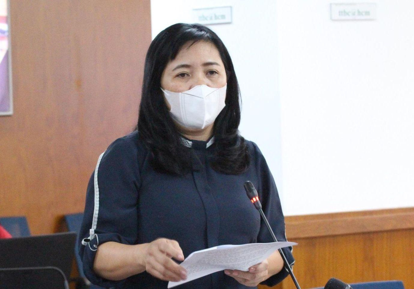 Bà Nguyễn Thị Kim Ngọc - Phó giám đốc Sở Công Thương - thông tin tại buổi họp báo. Bà Nguyễn Thị Kim Ngọc - Phó giám đốc Sở Công Thương - thông tin tại buổi họp báo.