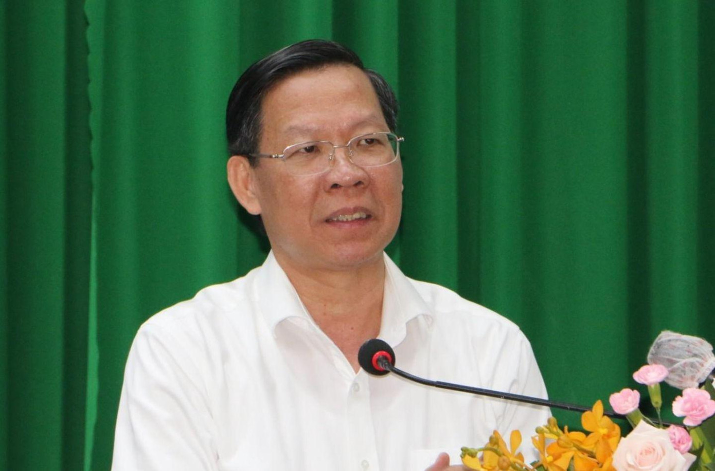 Ông Phan Văn Mãi - Chủ tịch UBND TPHCM - phát biểu tại buổi lễ.