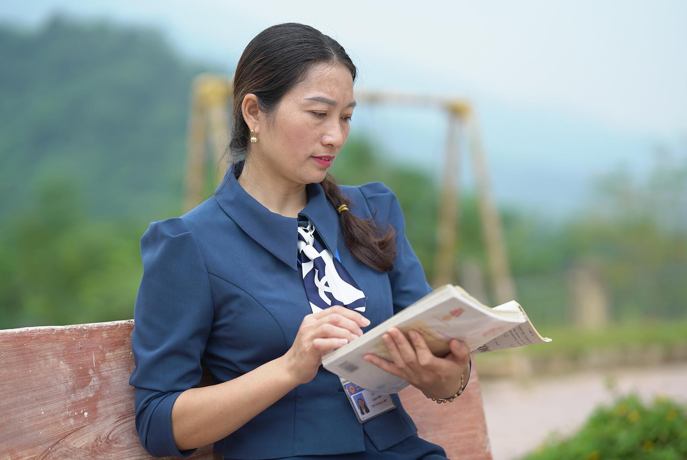 Cô giáo Lê Na có 15 năm công tác ở vùng đặc biệt khó khăn ở huyện Kỳ Sơn, Nghệ An.