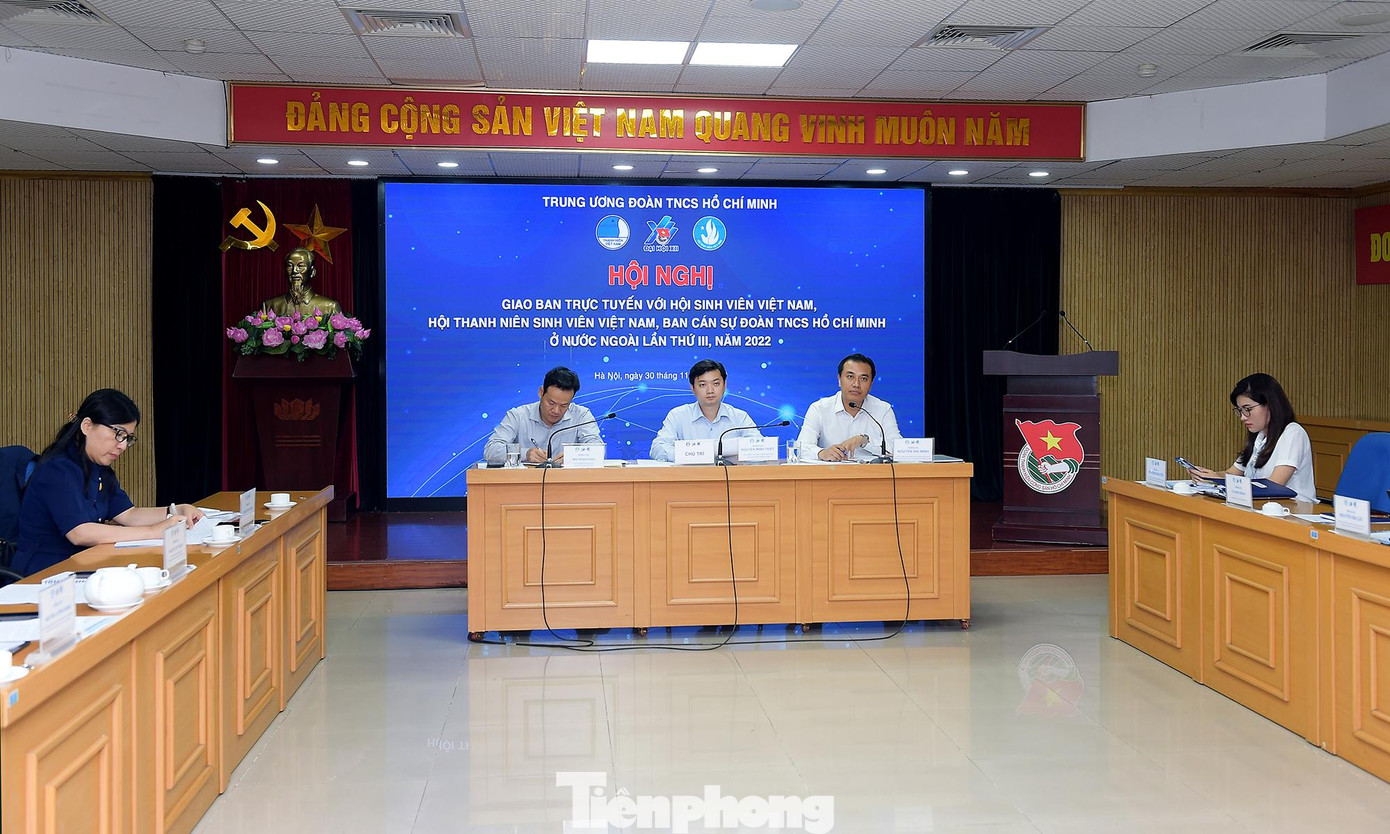 Hội nghị giao ban trực tuyến. Ảnh: Xuân Tùng