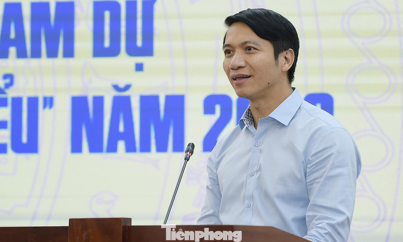 Anh Nguyễn Ngọc Lương phát biểu tại chương trình. Ảnh: Xuân Tùng