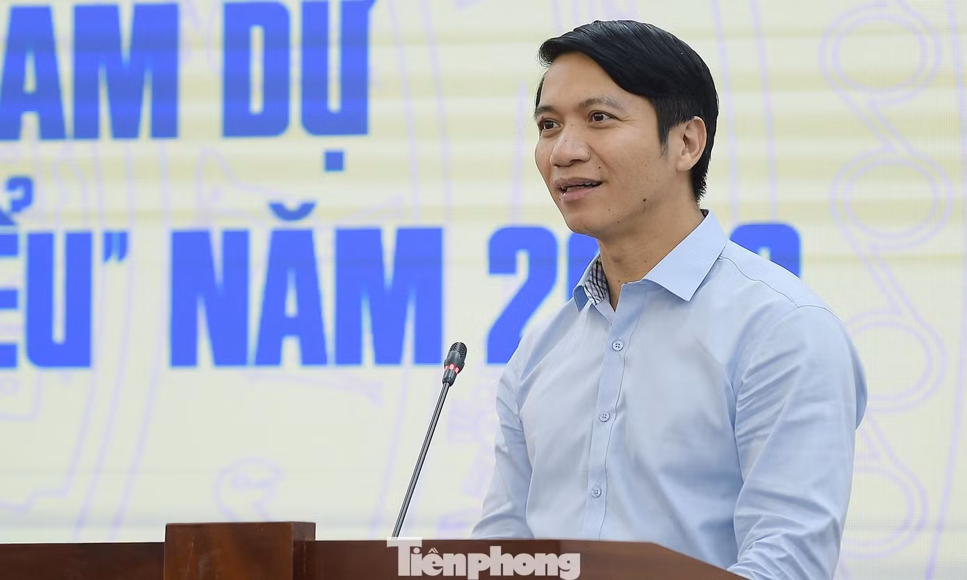 Anh Nguyễn Ngọc Lương phát biểu tại chương trình. Ảnh: Xuân Tùng