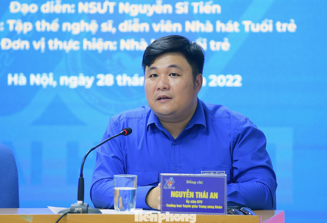 Anh Nguyễn Thái An chia sẻ tại chương trình. Ảnh: Xuân Tùng Anh Nguyễn Thái An chia sẻ tại chương trình. Ảnh: Xuân Tùng