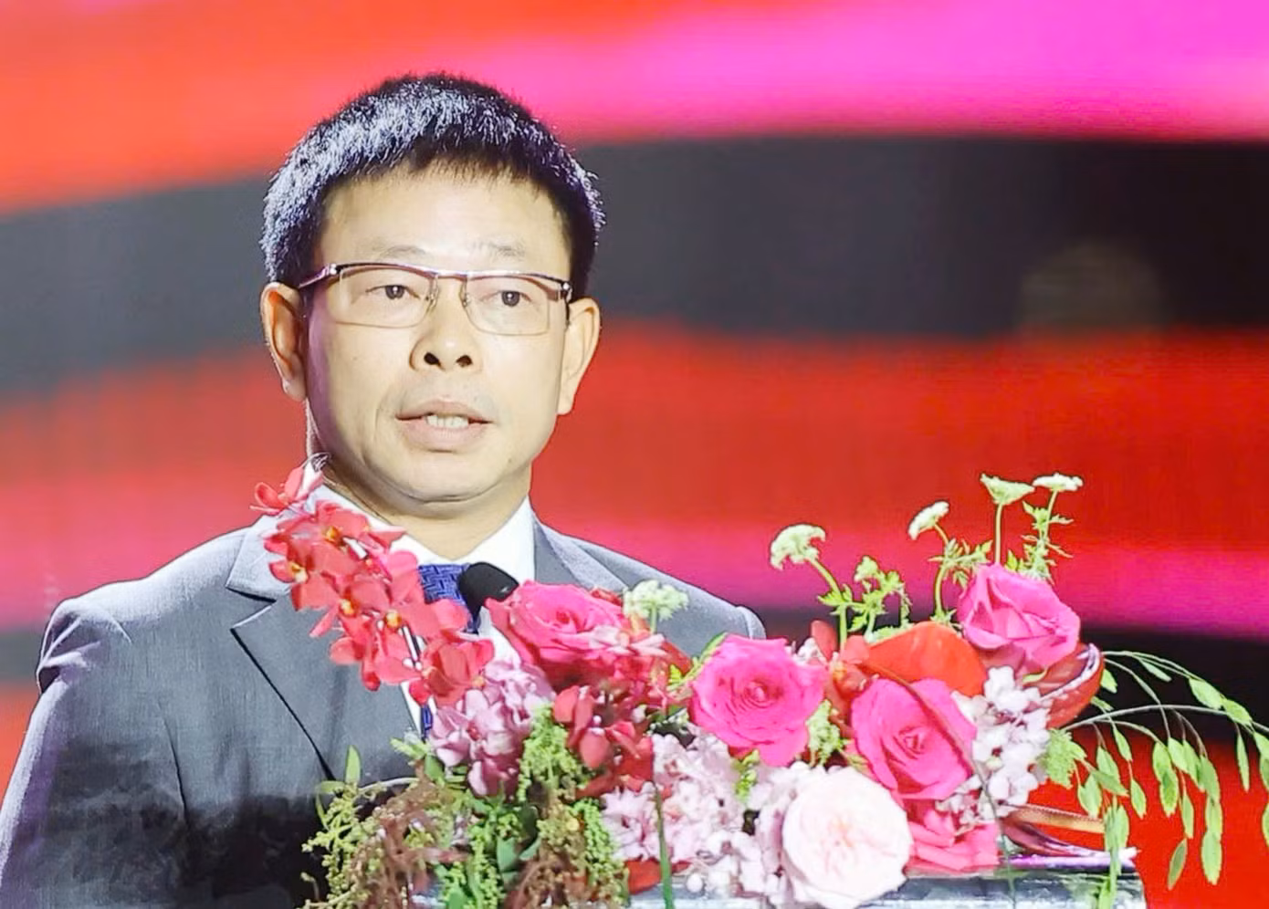 Nhà báo Phùng Công Sưởng - Tổng biên tập báo Tiền Phong, Trưởng BTC cuộc thi Hoa hậu Việt Nam 2024.