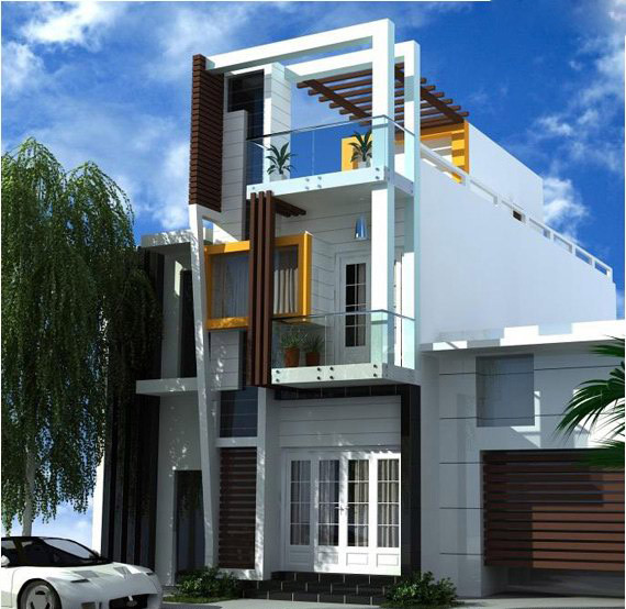 Các mẫu nhà ống 2 tầng tuyệt đẹp, hiện đại nhất năm 2018 ảnh 7