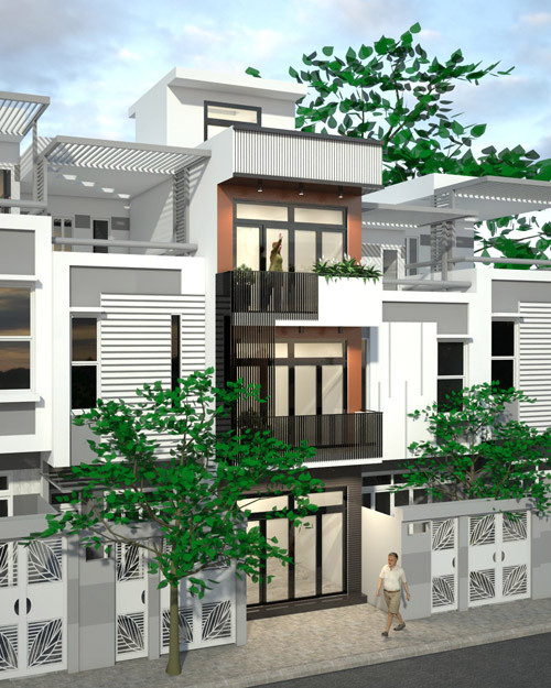 Các mẫu nhà ống 2 tầng tuyệt đẹp, hiện đại nhất năm 2018 ảnh 6