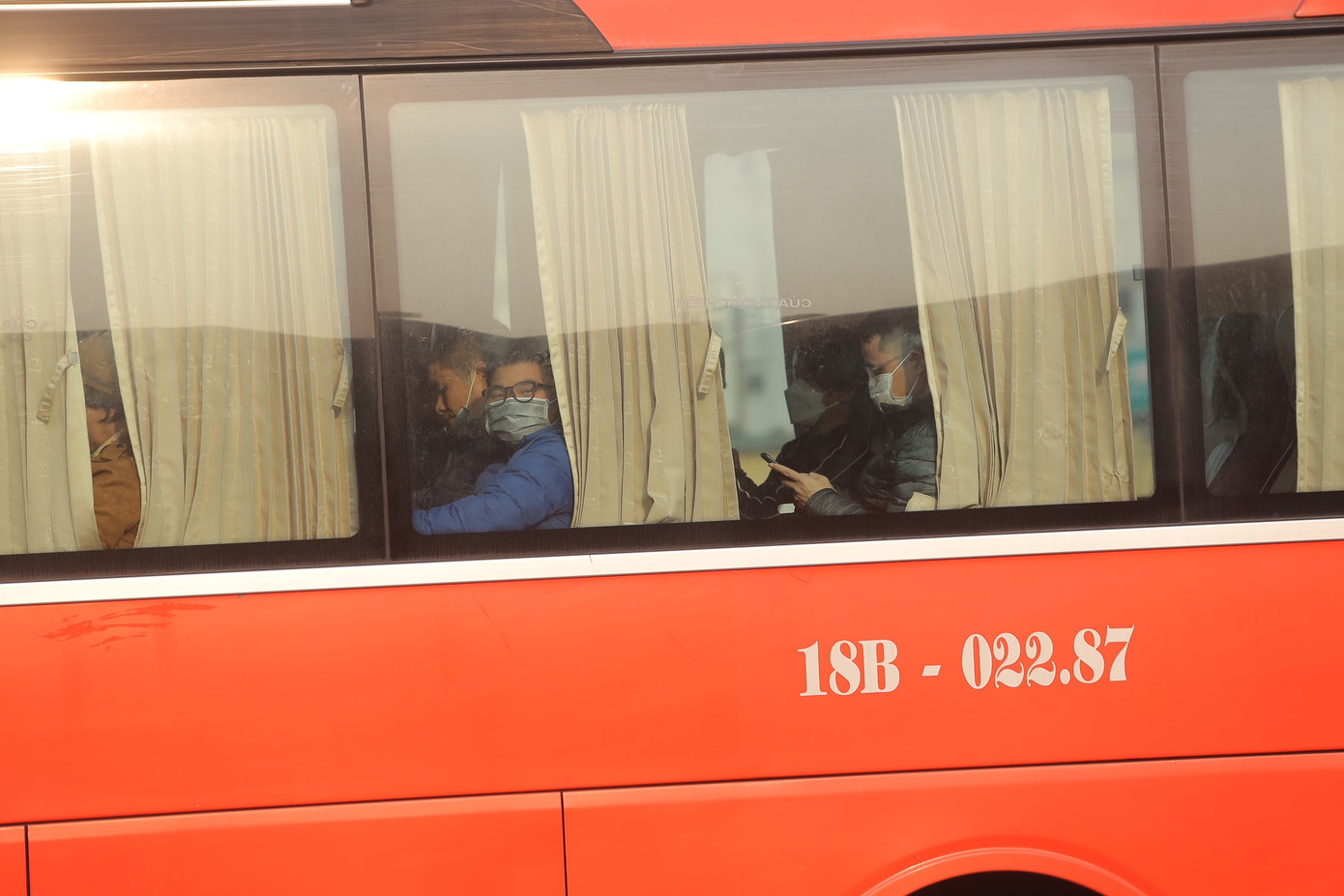 Chuyến xe về Nam Định cuối cùng tại bến xe Giáp Bát.