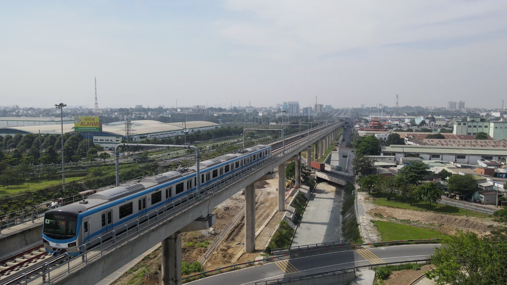 Một đoạn thuộc tuyến metro số 1 TPHCM. Một đoạn thuộc tuyến metro số 1 TPHCM.