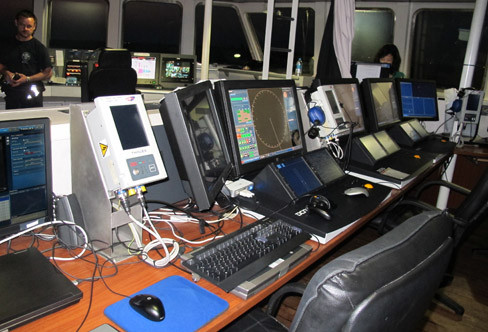 Một góc bên trong tàu. Ảnh: Phạm Duẩn