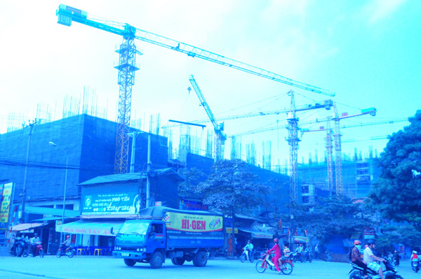 Toàn cảnh Dự án nhìn từ đường Kim Giang