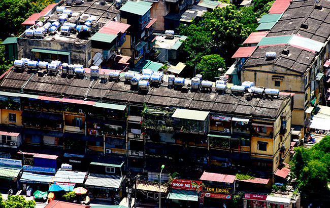 Các tòa nhà khu tập thể Thành Công (Ba Đình, Hà Nội) sẽ được cải tạo lên 40 tầng (ảnh: Như Ý).