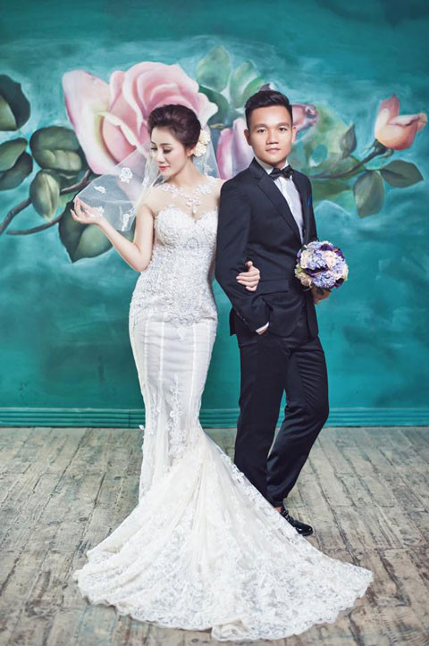 Cô dâu xinh lung linh của tiền vệ Đinh Thanh Trung ảnh 3