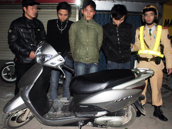 Ba đối tượng đi xe trộm cắp bị lực lượng 141 bắt giữ