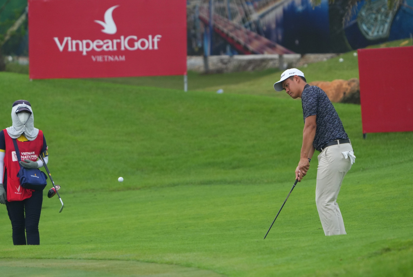 Đoàn Uy, Gia Hân vươn lên dẫn đầu sau hai ngày thi đấu Giải Vô địch Golf Quốc gia ảnh 88