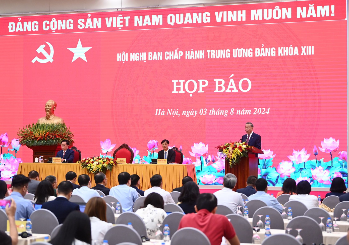 Tổng Bí thư, Chủ tịch nước Tô Lâm phát biểu tại họp báo. (Ảnh: Nhật Minh) Tổng Bí thư, Chủ tịch nước Tô Lâm phát biểu tại họp báo. (Ảnh: Nhật Minh)