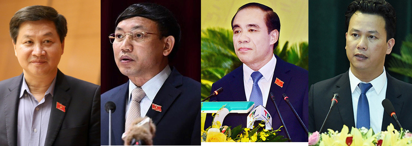 (Từ trái qua phải) các ông: Lê Minh Khái, Nguyễn Xuân Ký, Chẩu Văn Lâm, Đặng Quốc Khánh. (Ảnh: TP) (Từ trái qua phải) các ông: Lê Minh Khái, Nguyễn Xuân Ký, Chẩu Văn Lâm, Đặng Quốc Khánh. (Ảnh: TP)