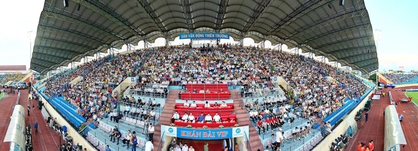 'Chảo lửa' Thiên Trường trước giờ khai cuộc Siêu Cúp bóng đá Quốc gia 2023/2024 ảnh 48