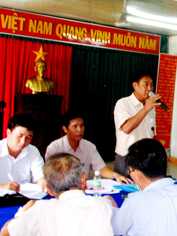 Ông Phạm Bá Lới phát biểu trong buổi làm việc với Thanh tra Chính phủ