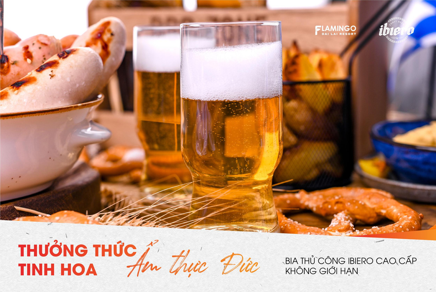 Thưởng thức bia thủ công Ibiero không giới hạn tại OktoberFest Flamingo Dai Lai Resort 2022