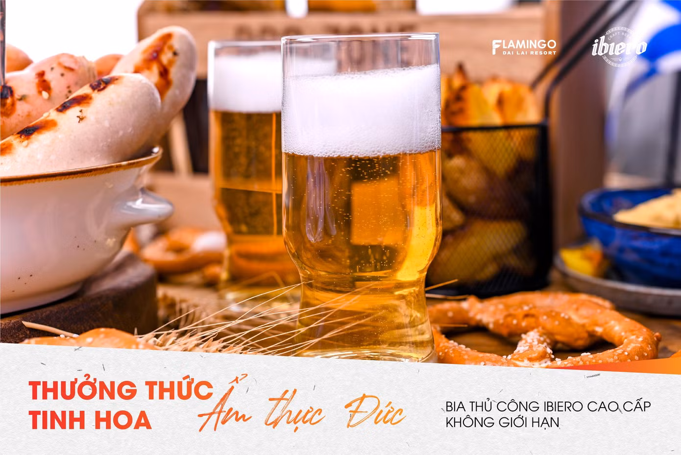 Thưởng thức bia thủ công Ibiero không giới hạn tại OktoberFest Flamingo Dai Lai Resort 2022