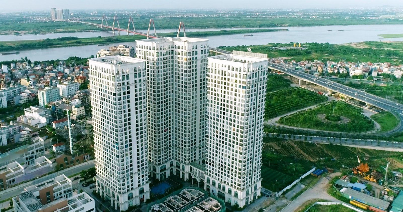 Dự án Sunshine Riverside nổi bật với vị trí “kế sông, cận thủy”, sở hữu tầm nhìn ra sông Hồng khoáng đạt