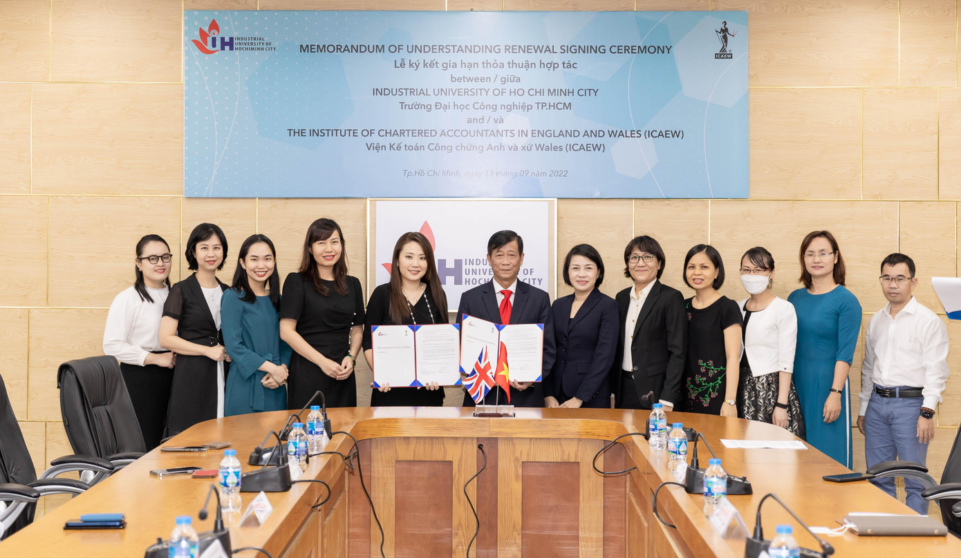 ICAEW cùng trường Đại học Công nghiệp Tp.HCM (IUH) ký kết gia hạn biên bản ghi nhớ hợp tác ICAEW cùng trường Đại học Công nghiệp Tp.HCM (IUH) ký kết gia hạn biên bản ghi nhớ hợp tác