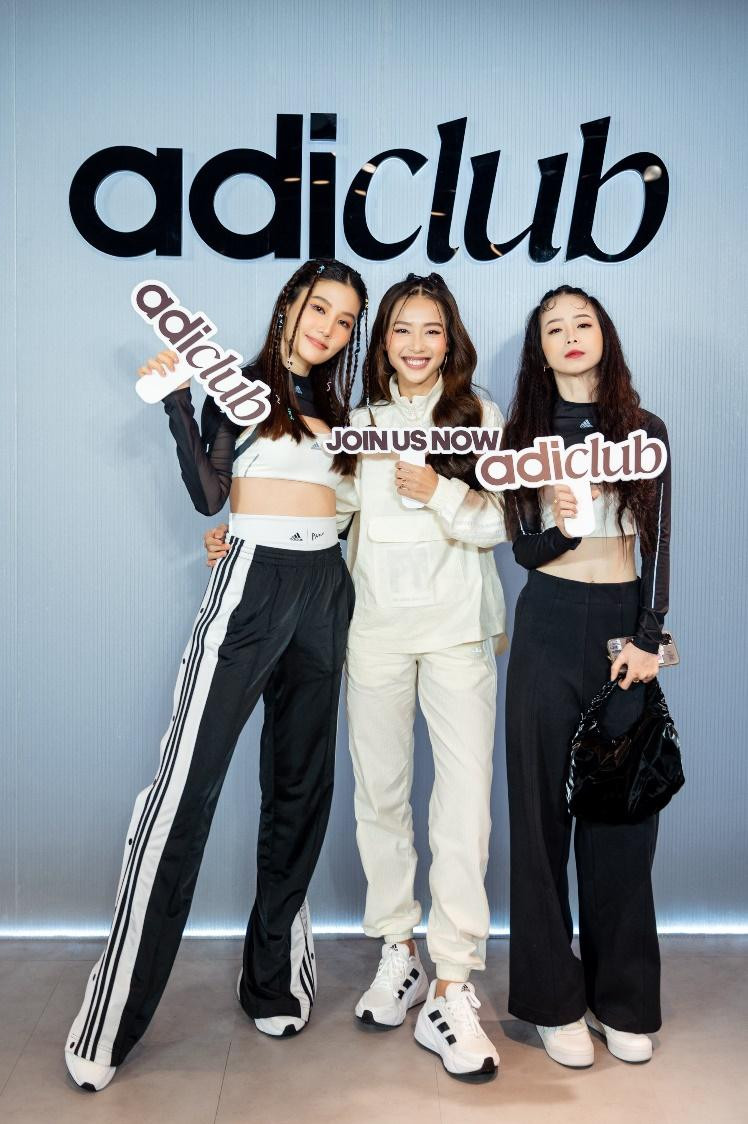 3 gương mặt quen thuộc trong cộng đồng thể thao Diễm My 9X, Khả Ngân và Châu Tuyết Vân là một trong những thành viên đầu tiên của adiClub