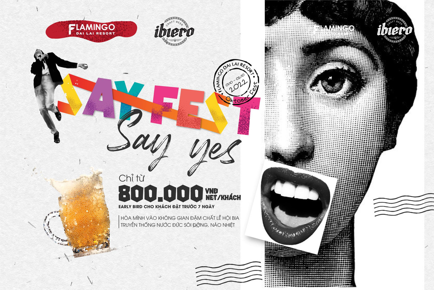 OktoberFest Flamingo Dai Lai Resort 2022 chủ đề “Say Fest – Say Yes” diễn ra từ 01 – 02/10