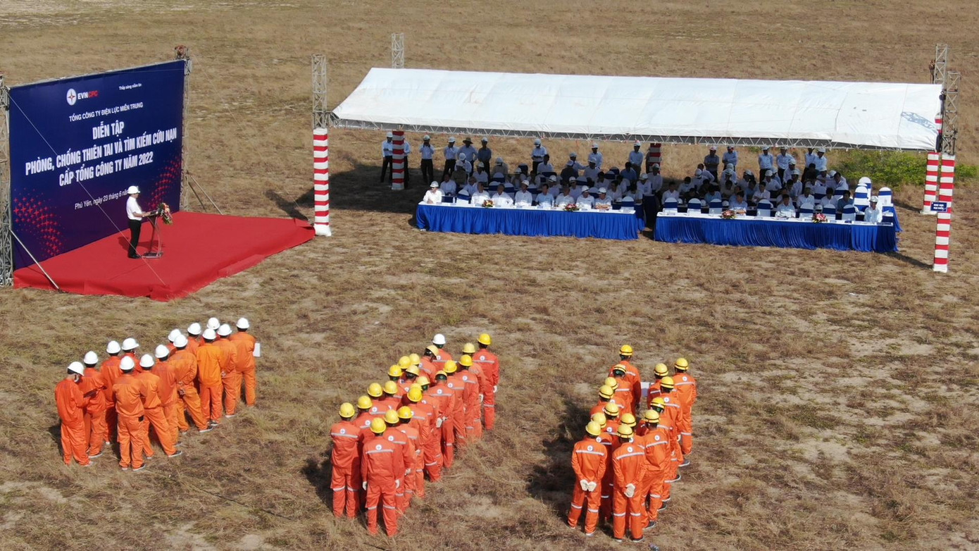 EVNCPC hoàn thành tổ chức diễn tập PCTT&amp;TKC năm 2022