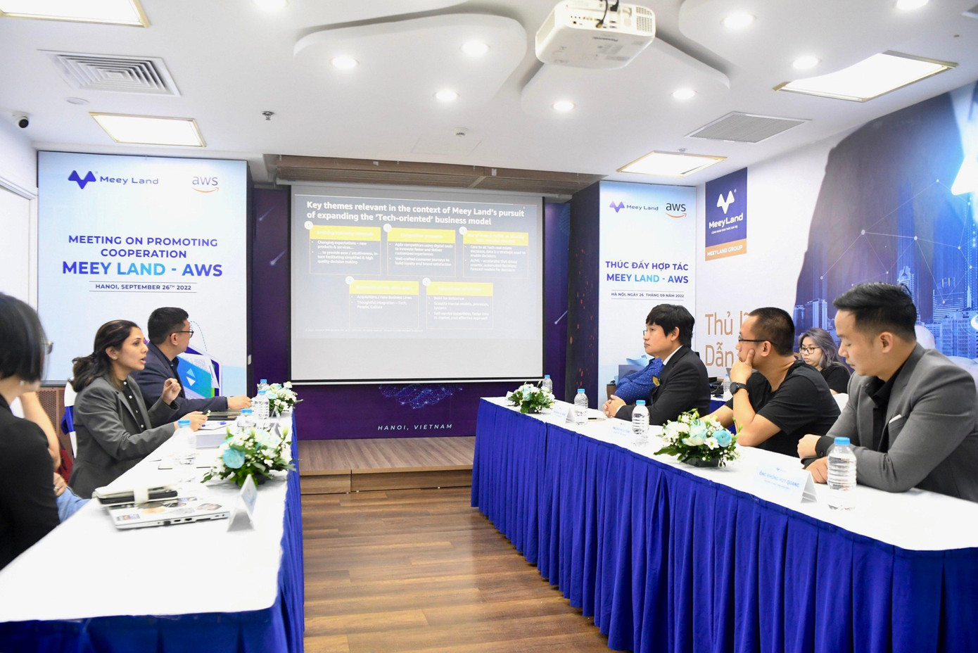 Meey Land và AWS trao đổi nhằm tìm ra những giải pháp phù hợp thúc đẩy quá trình hợp tác