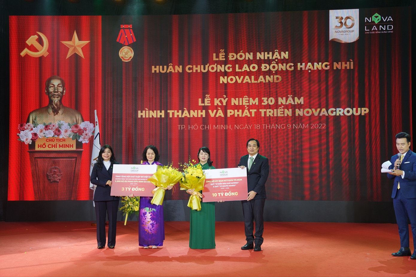 NovaGroup cam kết đồng hành cùng Ủy ban MTTQVN TP.HCM giai đoạn 2022 – 2026 và ủng hộ Hội Chữ Thập Đỏ Việt Nam trong dự án “An toàn cho ngư dân nghèo, khó khăn” với tổng số tiền 13 tỷ đồng.