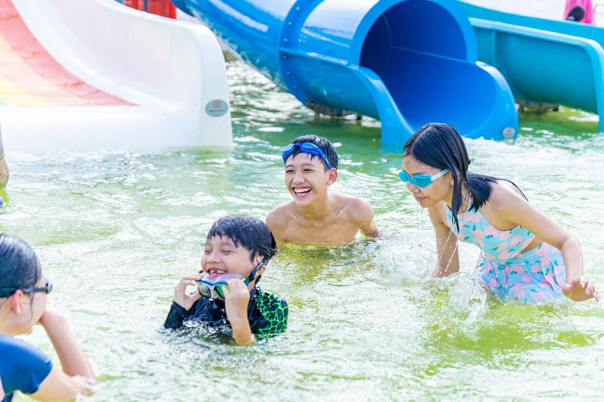 Các hoạt động vui chơi, thể thao tại Vinhomes Ocean Park 2 - The Empire giúp các cư dân nhí có thêm niềm vui, sự phấn khích trước thềm năm học mới 2022 – 2023