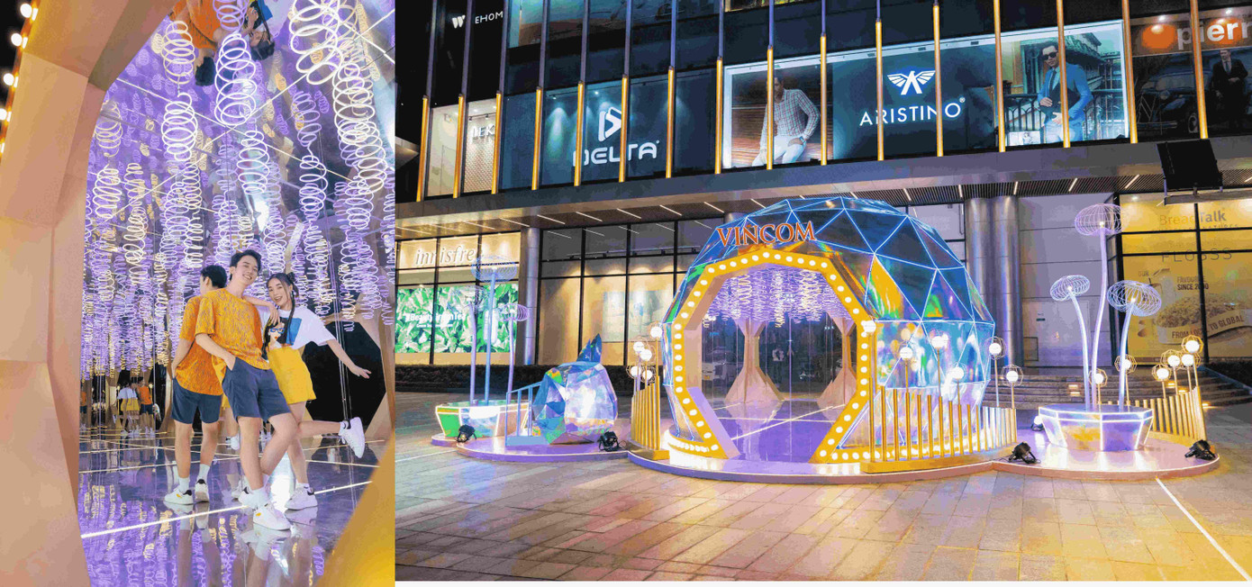 Mặt trăng khổng lồ nơi biển hồ Vincom Mega Mall Ocean Park gồm hệ gương và led neon bên trong tạo không gian check-in vô tận Mặt trăng khổng lồ nơi biển hồ Vincom Mega Mall Ocean Park gồm hệ gương và led neon bên trong tạo không gian check-in vô tận