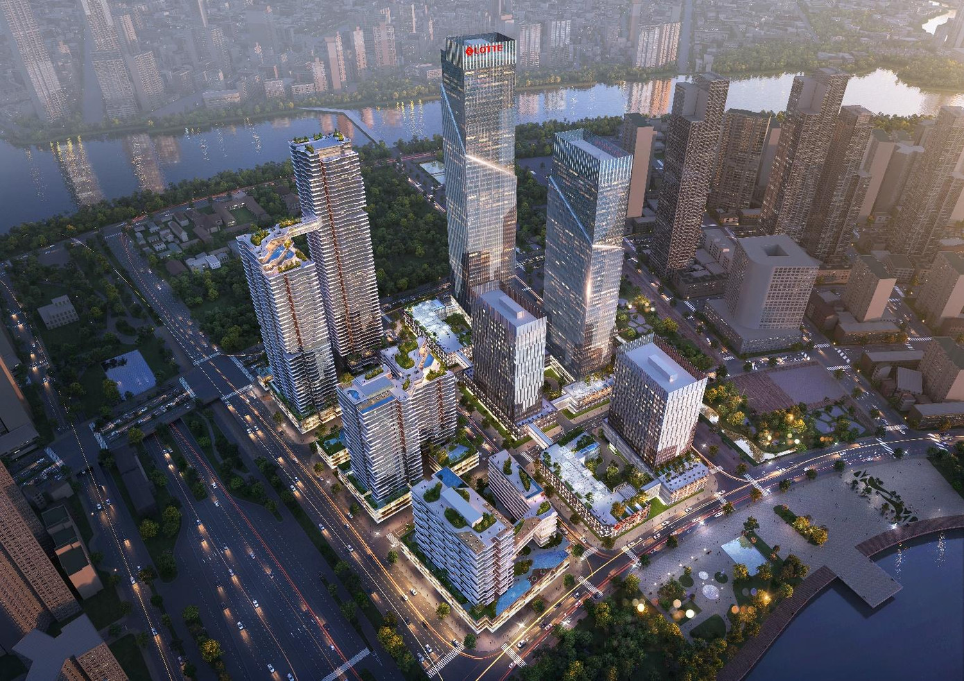 Phối cảnh dự án LOTTE Eco Smart City Thủ Thiêm