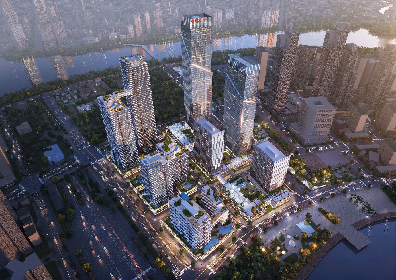 Phối cảnh dự án LOTTE Eco Smart City Thủ Thiêm