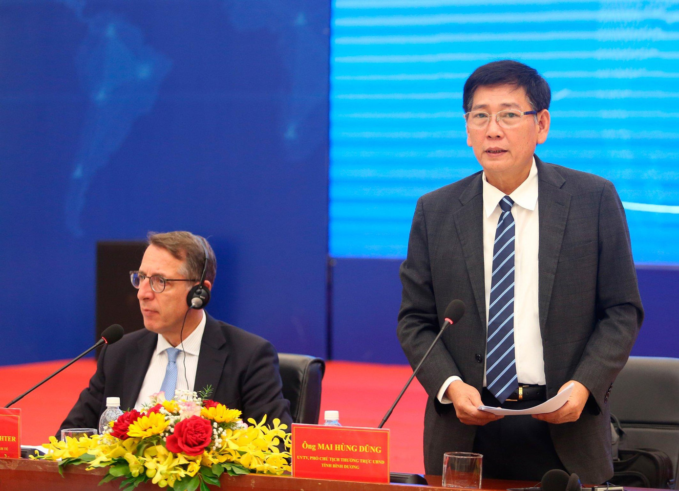 Ông Mai Hùng Dũng thông tin về tổ chức sự kiện Horasis