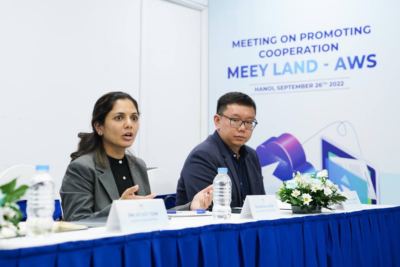 Bà Agrawal Divya đánh giá Meey Land là đối tác tiềm năng của AWS trong lĩnh vực công nghệ bất động sản tại Việt Nam