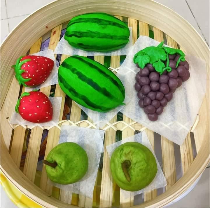 Những chiếc bánh bao do Khả Vân tạo ra đã nhận được nhiều sự quan tâm từ mọi người.