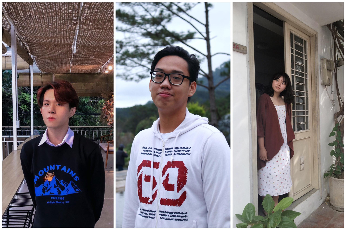 Ba bạn trẻ giành giải cao nhất của cuộc thi.