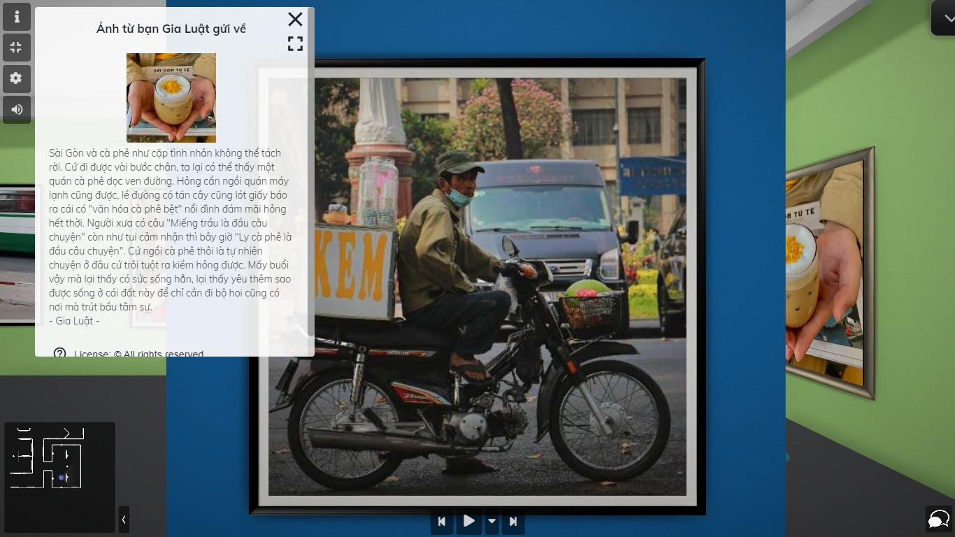 “Sài Gòn vẫn còn đây” là một dự án thời vụ nhưng triển lãm online Sài Gòn vẫn còn đây sẽ được mở cửa vĩnh viễn trên nền tảng Artstep. Những câu chuyện dễ thương được trưng bày trong triển lãm.