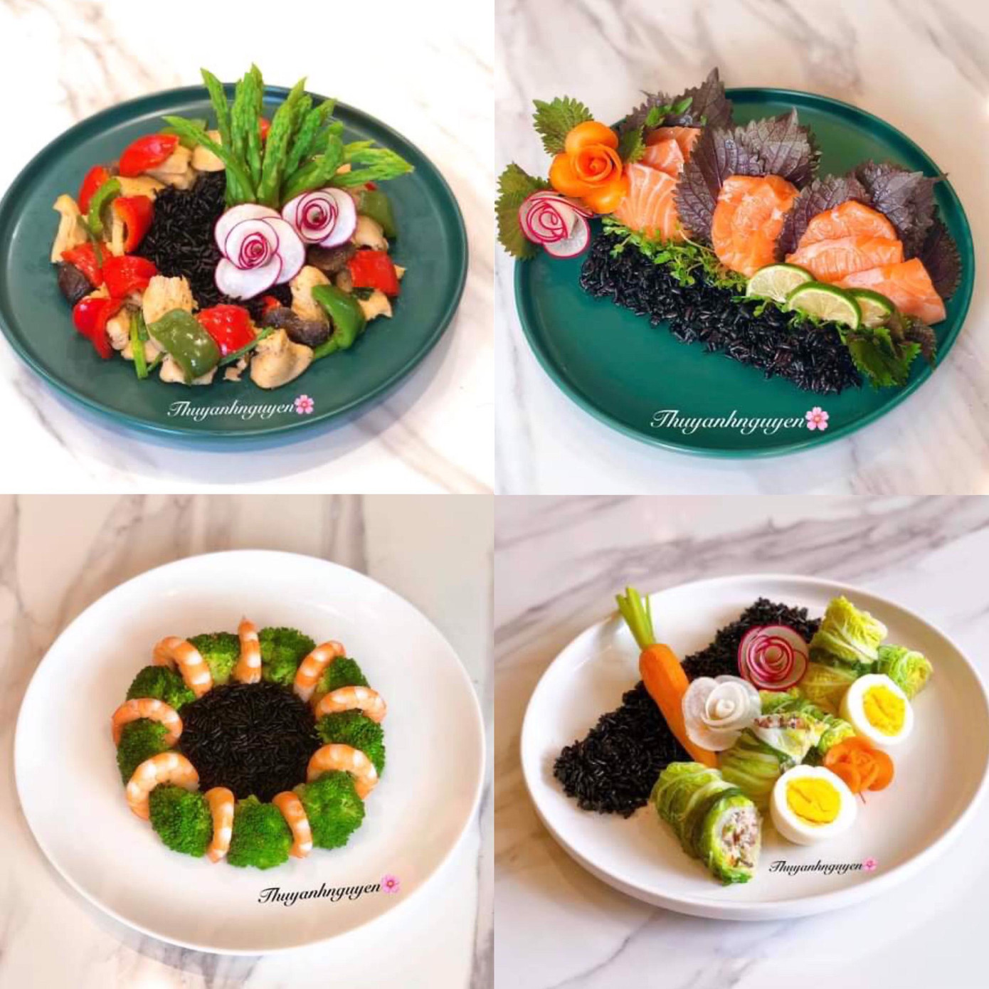 Các món ăn 'eat clean' vô cùng đẹp mắt của Thùy Anh.