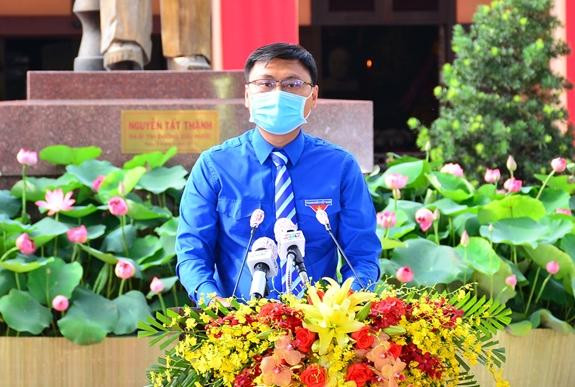 Phó Bí thư Thành Đoàn TP. HCM Trương Minh Tước Nguyên phát biểu tại Lễ kỷ niệm. (Ảnh: Hùng Khoa) Phó Bí thư Thành Đoàn TP. HCM Trương Minh Tước Nguyên phát biểu tại Lễ kỷ niệm. (Ảnh: Hùng Khoa)