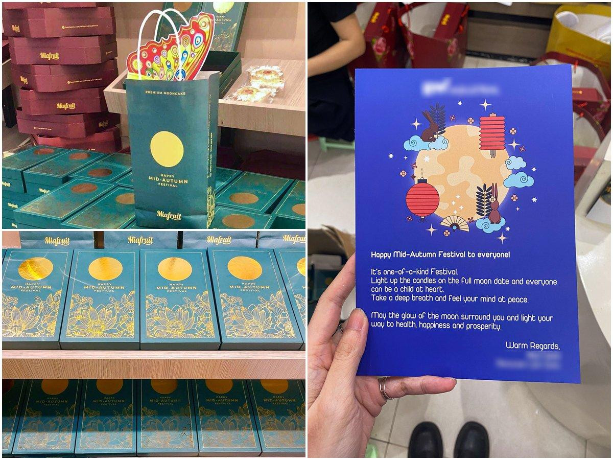 Phần quà Trung Thu có lồng đèn và thiệp của dự án "Quà Trung Thu".