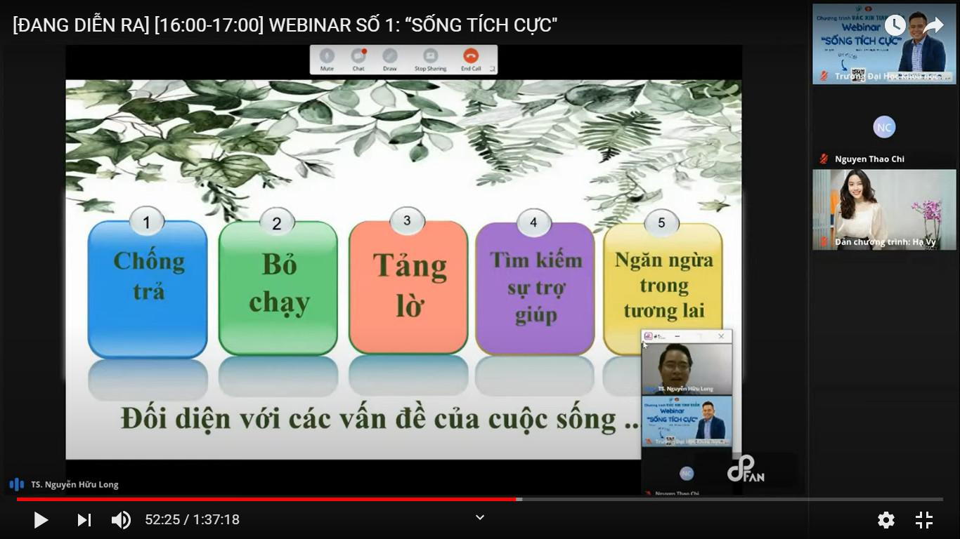 TS Nguyễn Hữu Long đưa ra 5 cách để đối diện với các vấn đề của cuộc sống.