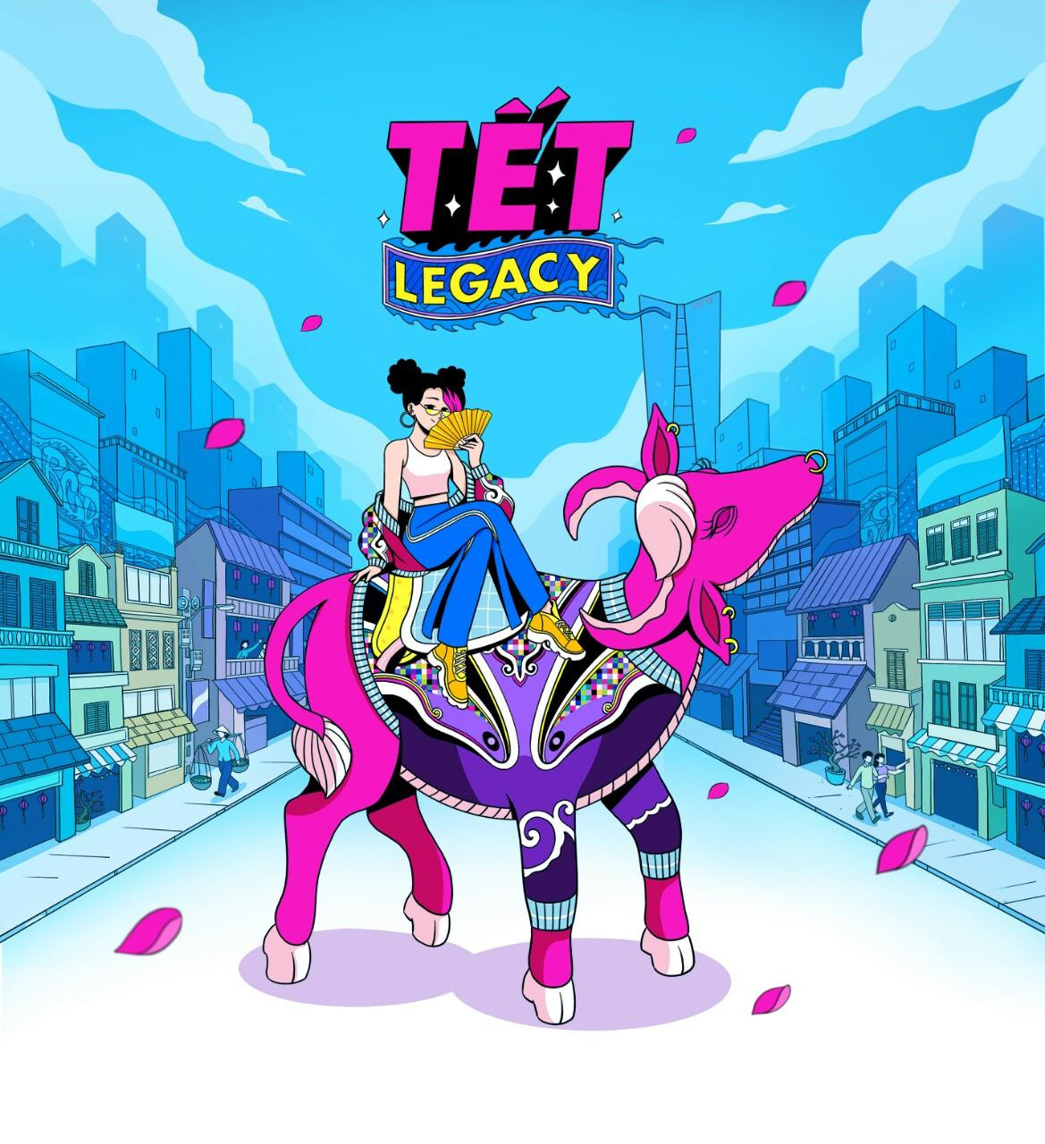 Sản phẩm mà Cẩm Giang vẽ trong một dự án kết hợp với Lotte Mart.