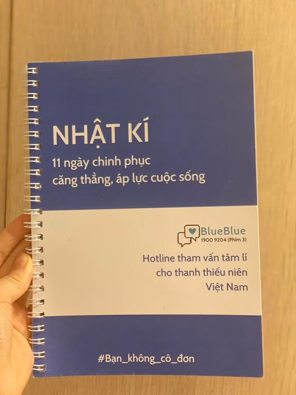 Ấn phẩm "Nhật ký 11 ngày chinh phục căng thẳng, áp lực cuộc sống".