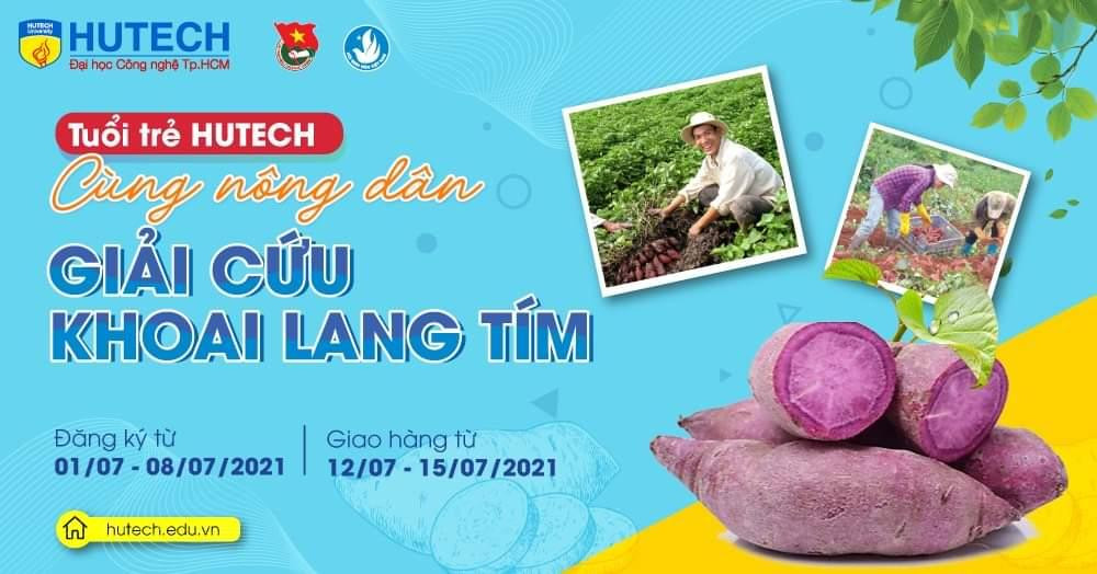 Hoạt động hỗ trợ nông dân Vĩnh Long tiêu thụ khoai lang tím của Hội Sinh viên trường ĐH Công nghệ TP. HCM. Hoạt động hỗ trợ nông dân Vĩnh Long tiêu thụ khoai lang tím của Hội Sinh viên trường ĐH Công nghệ TP. HCM.